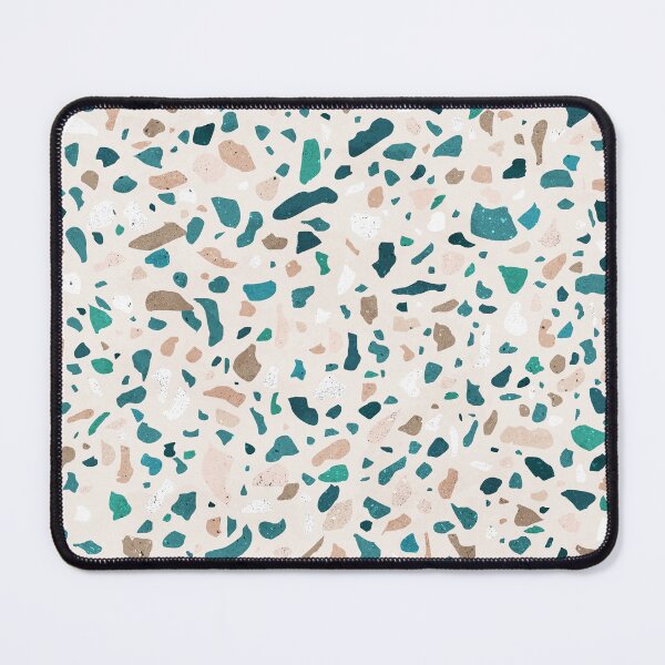 Item preview, Terrazzo Memphis beige turquoise brown white designed and sold by Sylvain Combe.
