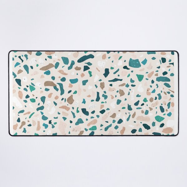 Item preview, Terrazzo Memphis beige turquoise brown white designed and sold by Sylvain Combe.