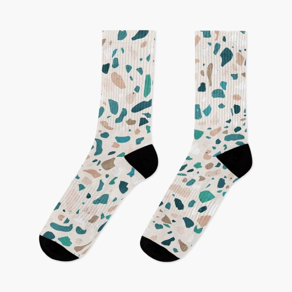 Item preview, Terrazzo Memphis beige turquoise brown white designed and sold by Sylvain Combe.
