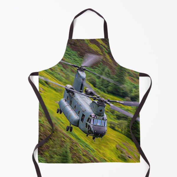 Item preview, Royal Air Force Chinook Gliding Over the English Horizon Above Rolling Hills designed and sold by Skyframe Aviation.