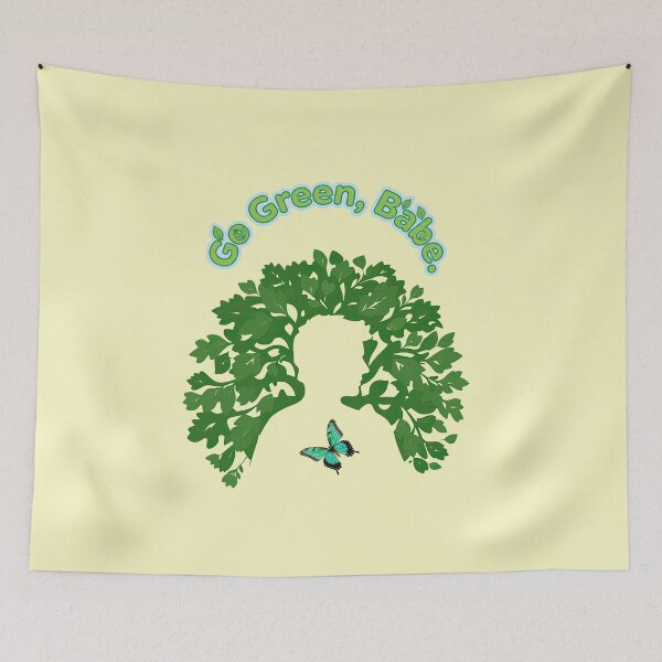 Item preview, Go Green, Babe: Nature's Embrace & Butterfly Whisper designed and sold by MCT-GALLERY.