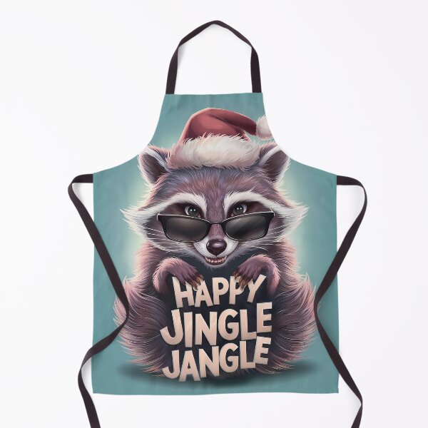 Item preview, Happy Jingle Jangle Sly Raccoon Christmas designed and sold by SolaoLab.