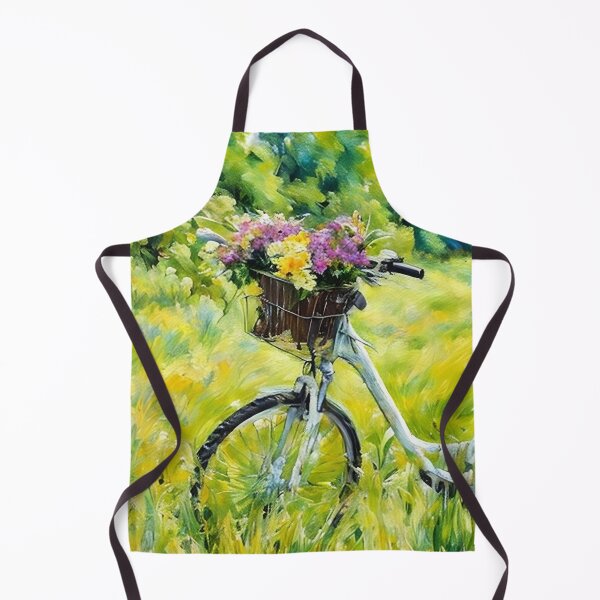 Artikelvorschau, Fahrradkorb mit Blumen entworfen und verkauft von tomorrowsart.