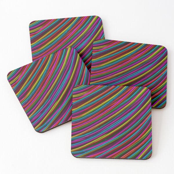 Item preview, logo, picture, illustration, graphics, Texture of neon stripes of multi-colored joy., conceptual art, painting, vivid, dark fantasy multicolor designed and sold by gulka8.