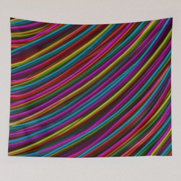 Item preview, logo, picture, illustration, graphics, Texture of neon stripes of multi-colored joy., conceptual art, painting, vivid, dark fantasy multicolor designed and sold by gulka8.