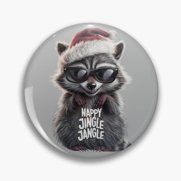 Item preview,  Happy Jingle Jangle Funny Raccoon Christmas designed and sold by SolaoLab.