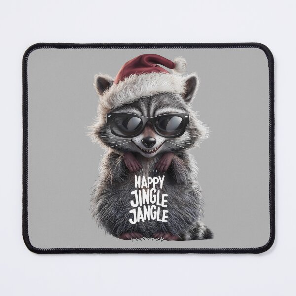 Item preview, Happy Jingle Jangle Funny Raccoon Christmas designed and sold by SolaoLab.