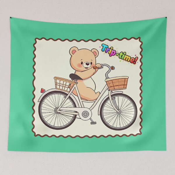 Item preview, Charming Bear on a Bike: Trip Time! designed and sold by MCT-GALLERY.