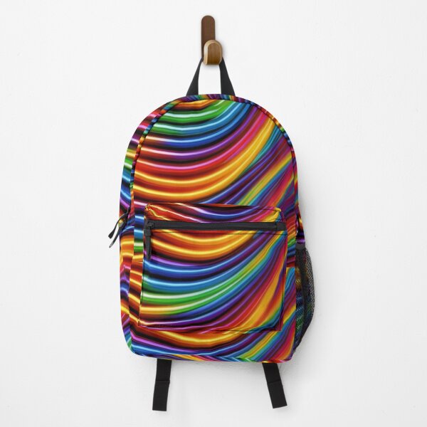 Item preview, logo, picture, illustration, graphics, Texture of neon stripes of multi-colored joy., conceptual art, painting, vivid, dark fantasy multicolor designed and sold by gulka8.