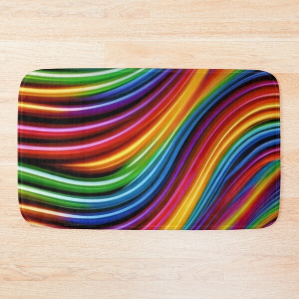Item preview, logo, picture, illustration, graphics, Texture of neon stripes of multi-colored joy., conceptual art, painting, vivid, dark fantasy multicolor designed and sold by gulka8.