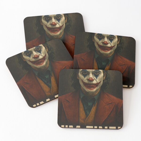 Item preview, Dark Clown Portrait – Emotional Expressionist Art designed and sold by kopcollage.