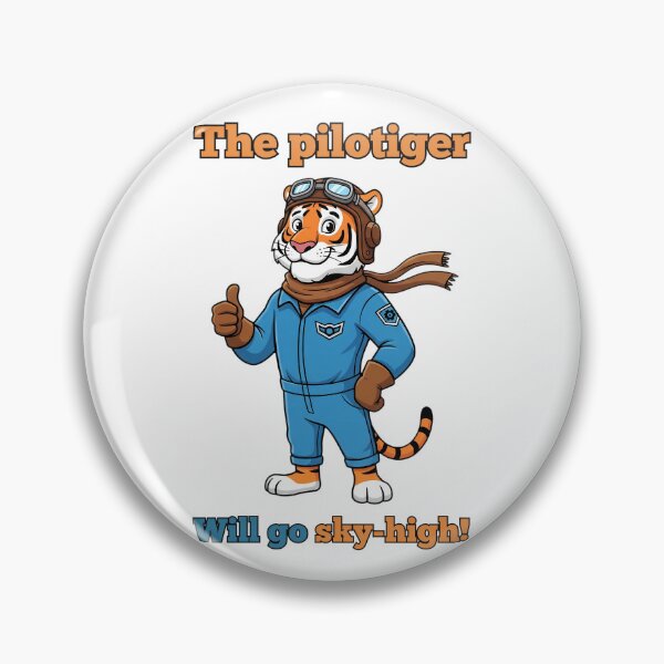 Item preview, The Pilotiger | Pilot Tiger RPG Animal Illustration  designed and sold by Pets & Memes & Stuff.
