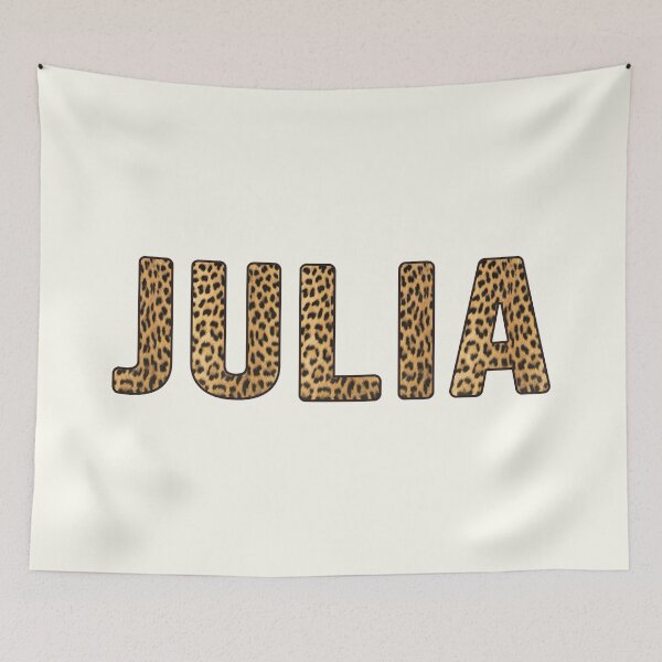 Item preview, Julia Name Leopard Print designed and sold by Jeallan Designs.