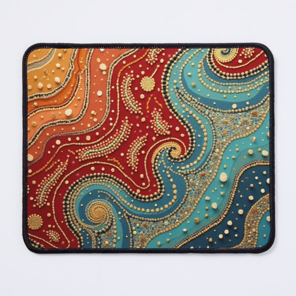 Item preview, Aboriginal Inspired Dot Art - Serenity Of Lava And Ocean designed and sold by GrinGalore.