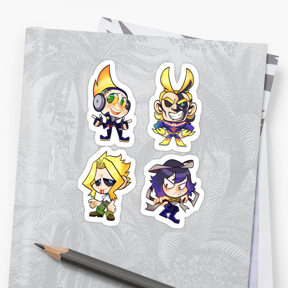 bnha sticker set 5 sticker by alexadoodles redbubble