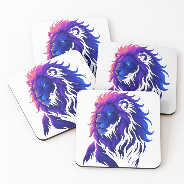Item preview, Neon Lion King – Electric Glow Art designed and sold by GlowAIDesigns.