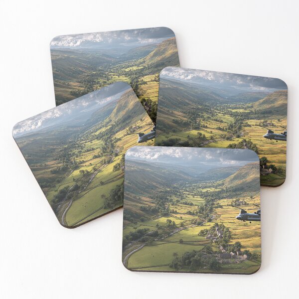Item preview, The Chinook Helicopter Over the Scenic Landscape Above Rolling Hills designed and sold by Skyframe Aviation.