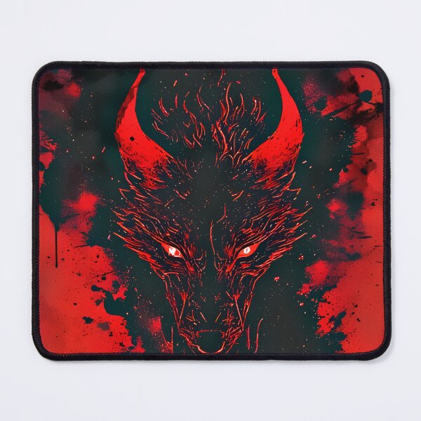 Item preview, Bleeding Shadow Wolf | Red Grunge Nightmare Art designed and sold by Neer arts.