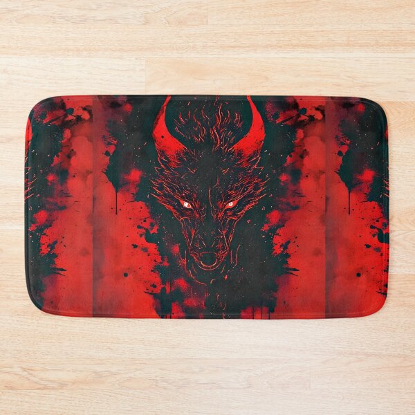 Item preview, Bleeding Shadow Wolf | Red Grunge Nightmare Art designed and sold by Neer arts.