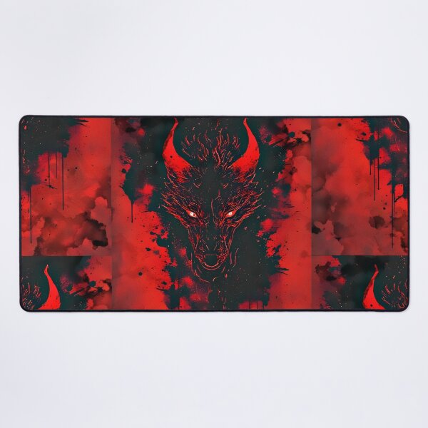Item preview, Bleeding Shadow Wolf | Red Grunge Nightmare Art designed and sold by Neer arts.