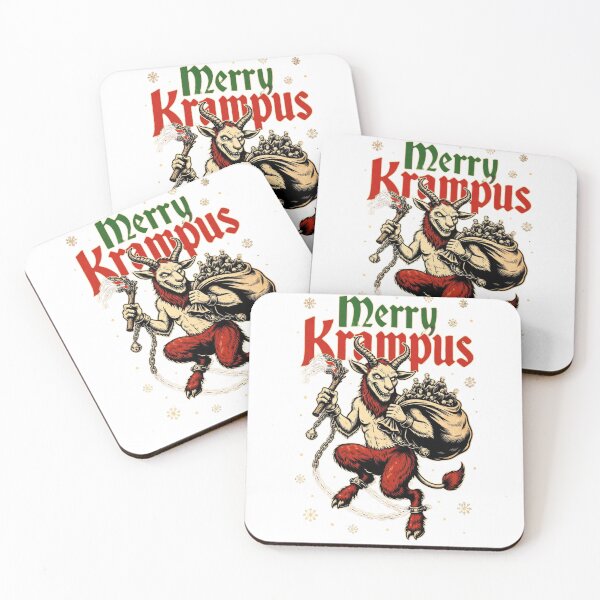 Item preview, Merry Krampus Vintage Illustration - Funny Dark Christmas Horror Shirt designed and sold by GeniePixel.