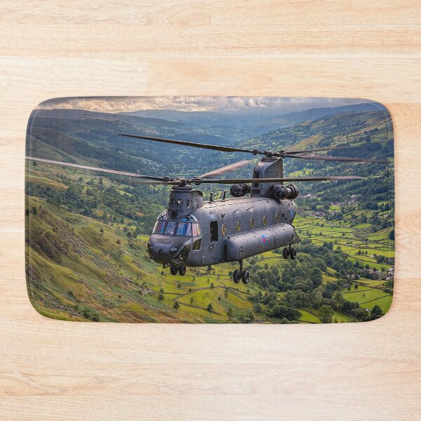 Item preview, Royal Air Force Chinook Passing Over Golden Fields in Bright Daylight designed and sold by Skyframe Aviation.