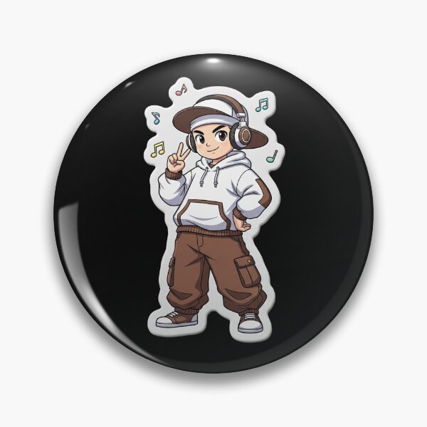 Item preview, Music Lover Cartoon Boy - Urban Fashion & Awesome Beats designed and sold by MCT-GALLERY.