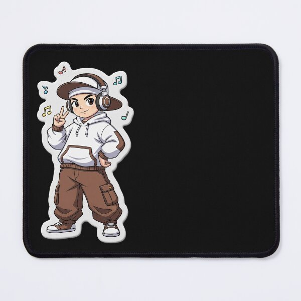 Item preview, Music Lover Cartoon Boy - Urban Fashion & Awesome Beats designed and sold by MCT-GALLERY.