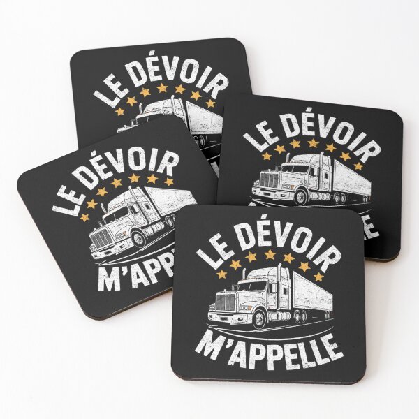 Item preview, Le Devoir M’Appelle Duty Calls Funny French Trucker Design designed and sold by FreshVibe Prints.