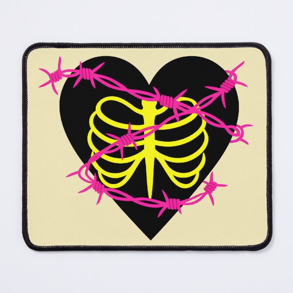Item preview, Neon Ribcage Barbed Wire – Punk Grunge Aesthetic designed and sold by Imaginationbeyond.