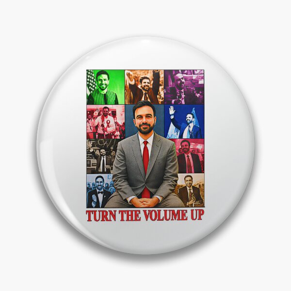 Item preview, Vintage Zohran Mamdani Turn Up The Volume designed and sold by gear-posters.
