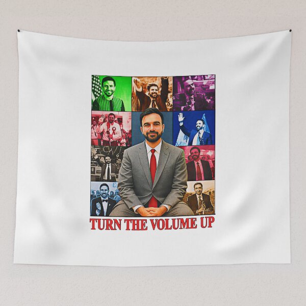 Item preview, Vintage Zohran Mamdani Turn Up The Volume designed and sold by gear-posters.