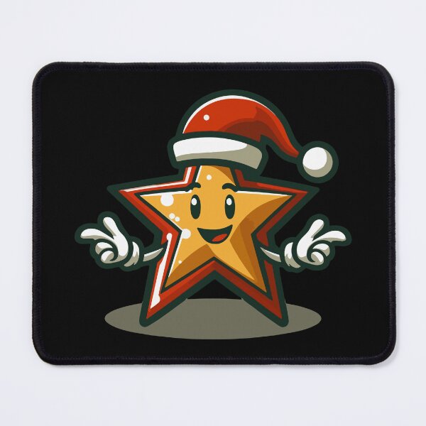 Item preview, Vintage Star Wearing Santa Hat Christmas Retro Holiday designed and sold by stylishdzign.