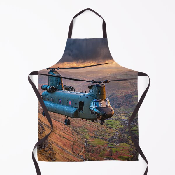 Item preview, The Chinook Helicopter Over the Meadows of England in Peaceful Flight designed and sold by Skyframe Aviation.