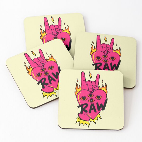Item preview, Neon RAW Heart – Punk Rock Third-Eye Flame Aesthetic designed and sold by Imaginationbeyond.