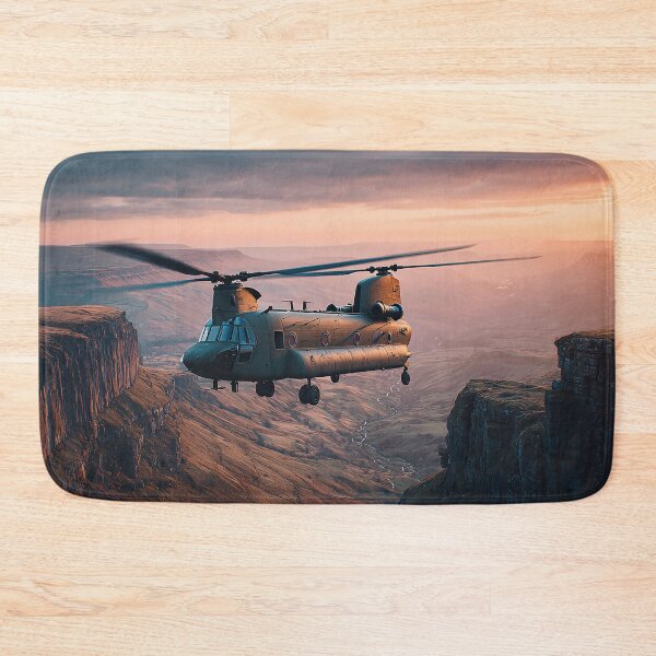 Item preview, Boeing Chinook Passing Over Wooded Countryside on a Clear Day designed and sold by Skyframe Aviation.