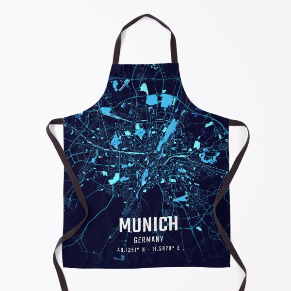 Item preview, Munich Midnight City Map designed and sold by HomeLivingCo.
