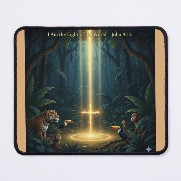 Item preview, The Light in the Jungle – I Am the Light of the World designed and sold by vineartstudio.