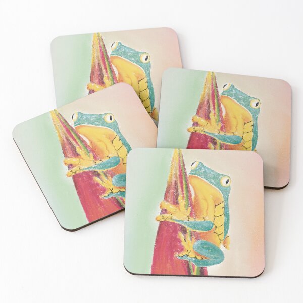 Item preview, Frog on a Flower in Pastel designed and sold by Jennifer Margrave-Garcia.