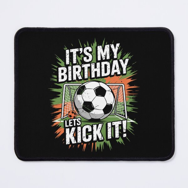 Item preview, Soccer Birthday It's My Birthday Let's Kick It Kid designed and sold by lilLilaBatArt.