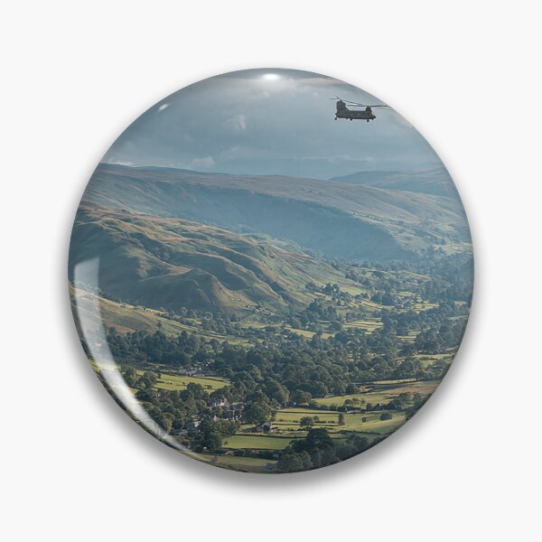 Item preview, Royal Air Force Chinook Hovering Above Quiet Rural England During Low Level Flight designed and sold by Skyframe Aviation.