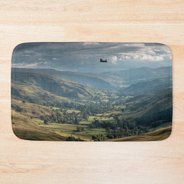 Item preview, Royal Air Force Chinook Hovering Above Quiet Rural England During Low Level Flight designed and sold by Skyframe Aviation.