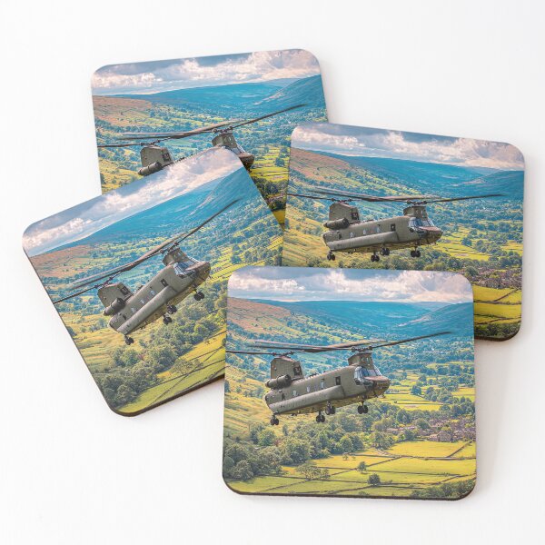 Item preview, Legendary Chinook Passing Over the Meadows of England in Bright Daylight designed and sold by Skyframe Aviation.