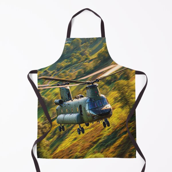 Item preview, Boeing Chinook Moving Through Quiet Rural England in Morning Mist designed and sold by Skyframe Aviation.