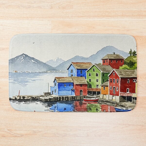 Item preview, Picturesque fishing village designed and sold by Design4uStudio.
