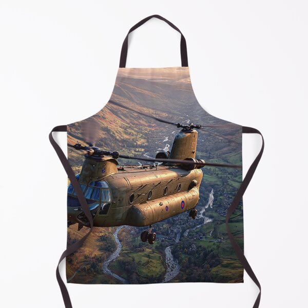 Item preview, The Chinook Helicopter Over Gentle Hillsides Above the Clouds designed and sold by Skyframe Aviation.