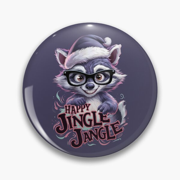 Item preview, Happy Jingle Jangle Cheeky Raccoon Christmas designed and sold by SolaoLab.