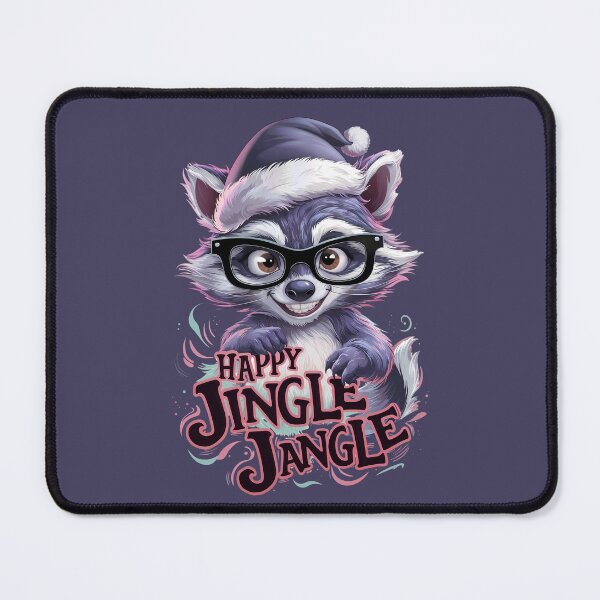 Item preview, Happy Jingle Jangle Cheeky Raccoon Christmas designed and sold by SolaoLab.