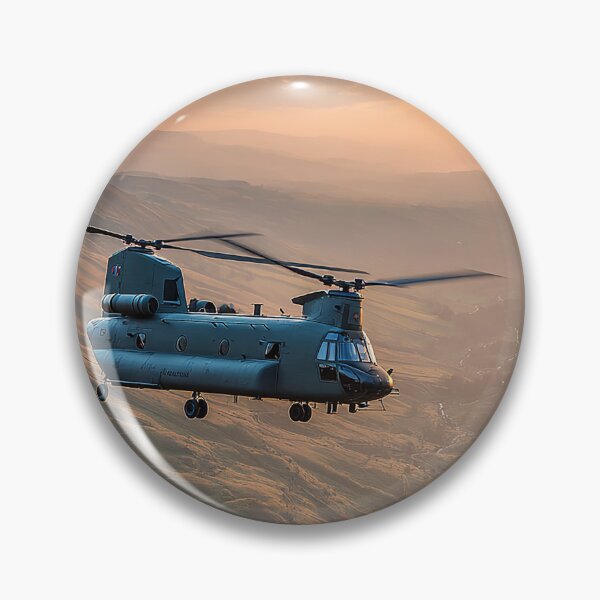 Item preview, Boeing Chinook Soaring Across the English Countryside During Low Level Flight designed and sold by Skyframe Aviation.