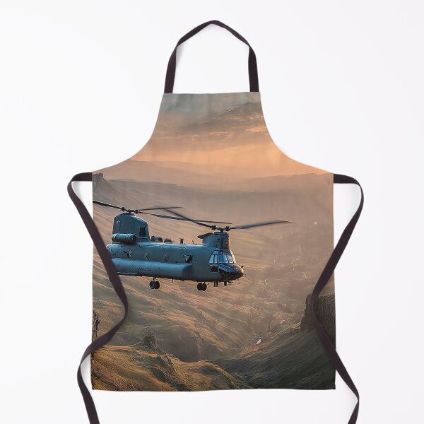 Item preview, Boeing Chinook Soaring Across the English Countryside During Low Level Flight designed and sold by Skyframe Aviation.